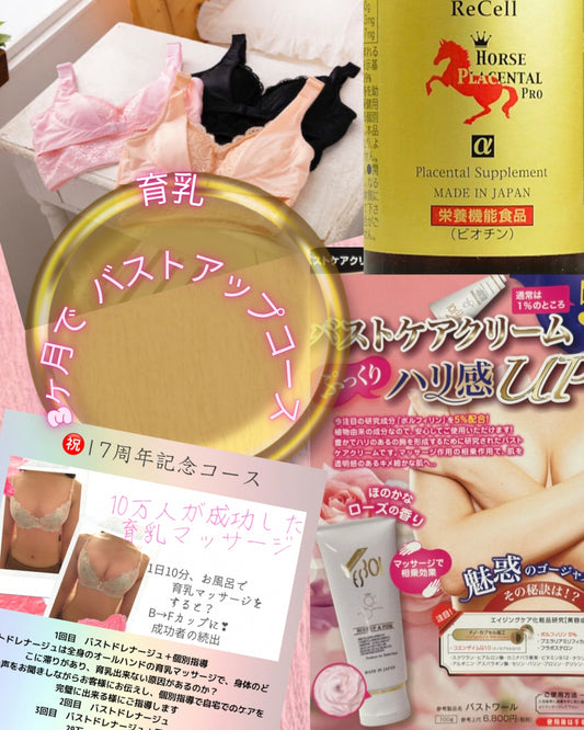 【ウインターキャンペーン】3ヶ月でバストアップコース